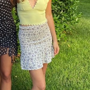 MISSGUIDED floral tube skirt